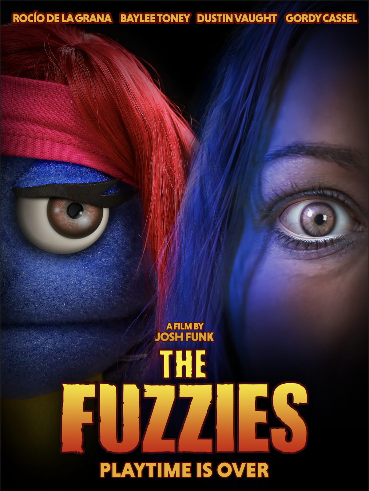 The movie poster for the film “The Fuzzies,” a stop-action comedy-horror by Northern California director Josh Funk.